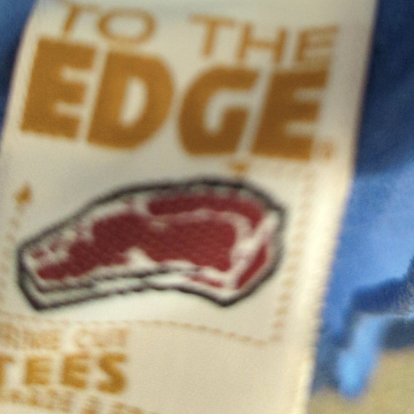 SALE RARE Vintage 90s hoody mens Large blue to the edge breakdown funny graphic - Picture 3 of 7